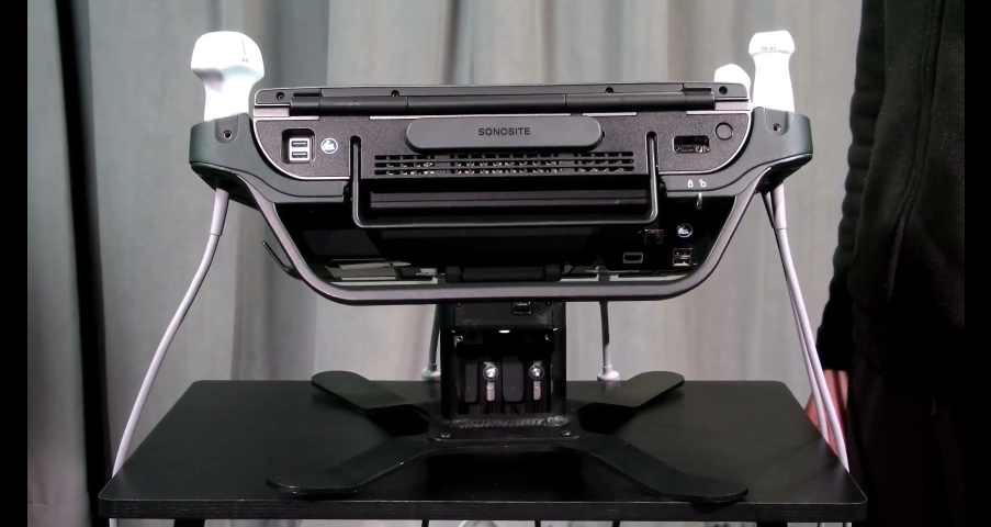 Picture on the back of a Sonosite PX